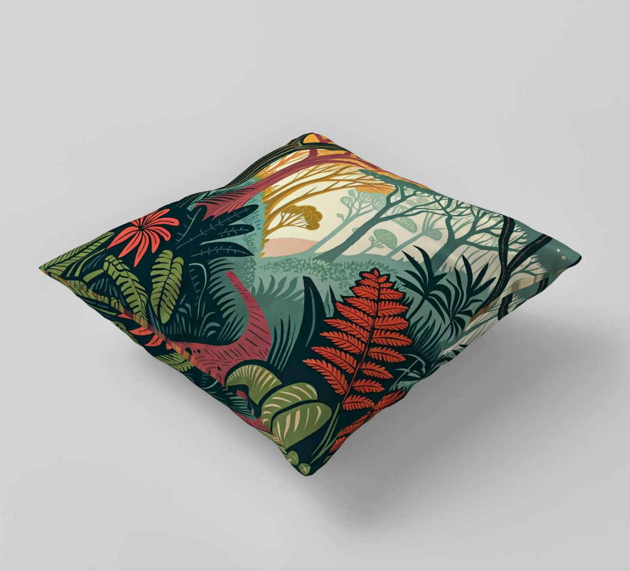 Enchanted Forest Path decorative cushion by Artistic-shop