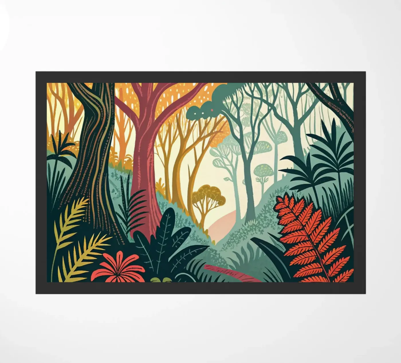 Sentiero della foresta incantata zerbino da Artistic-shop