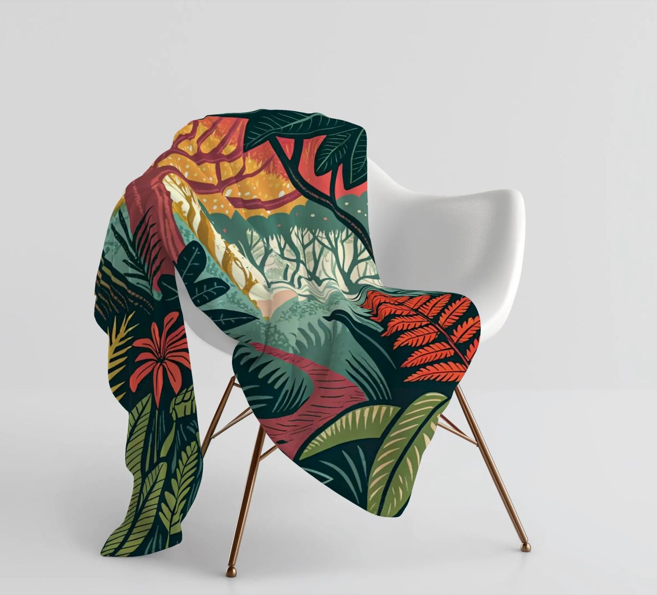 Enchanted Forest Path fleece blanket by Artistic-shop