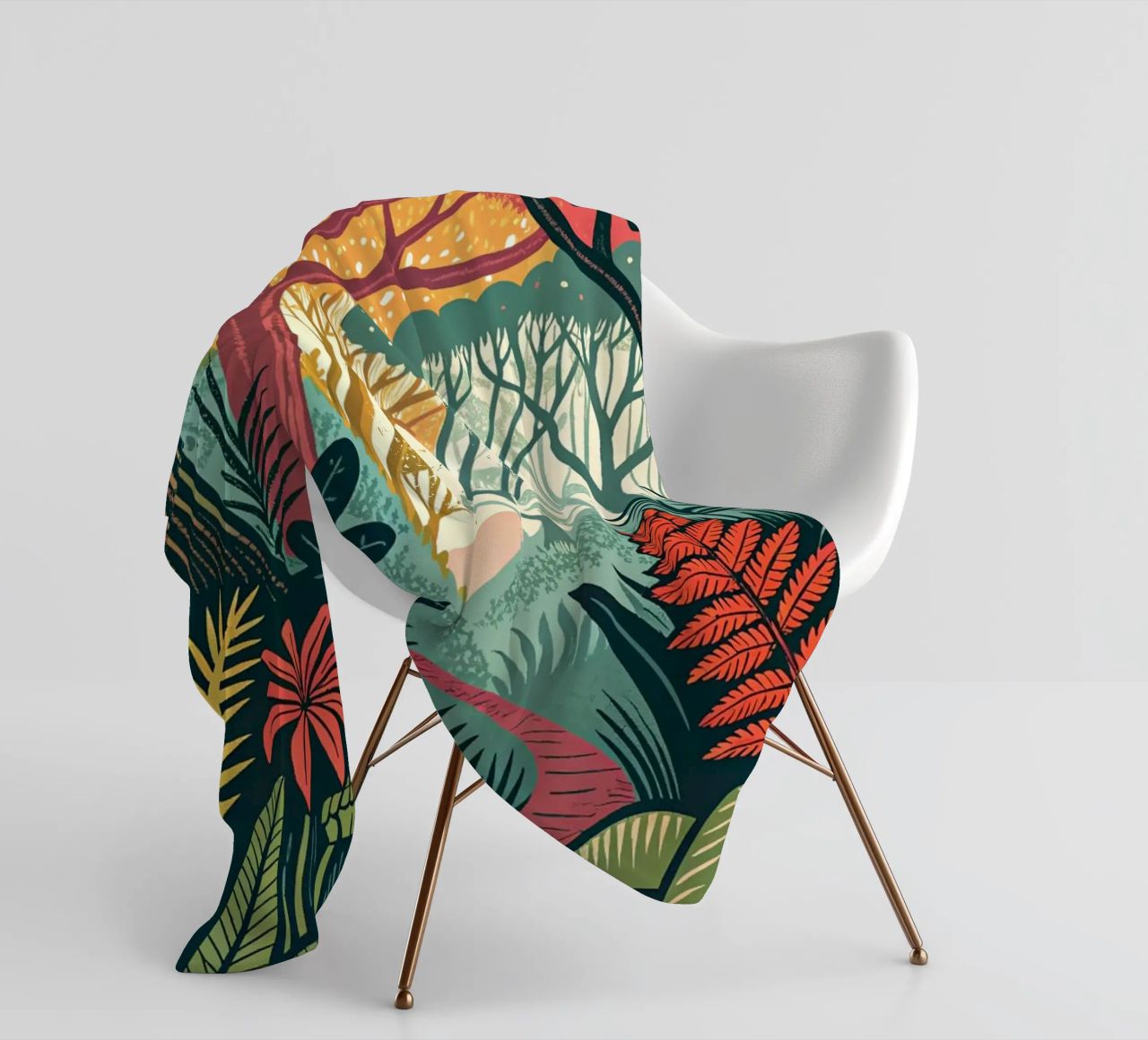 Enchanted Forest Path fleece blanket by Artistic-shop