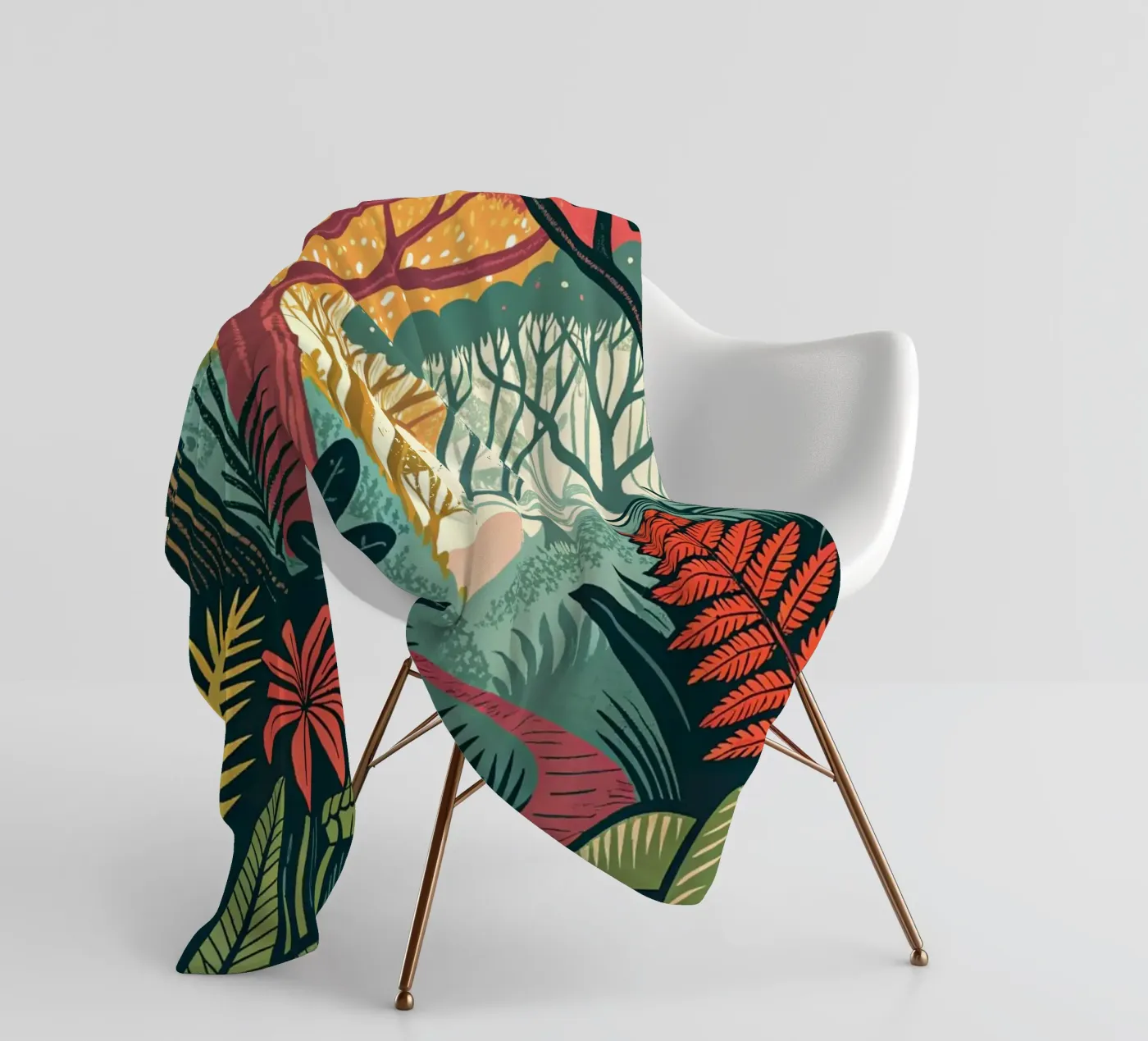 Verwunschener Waldpfad Fleecedecke von Artistic-shop