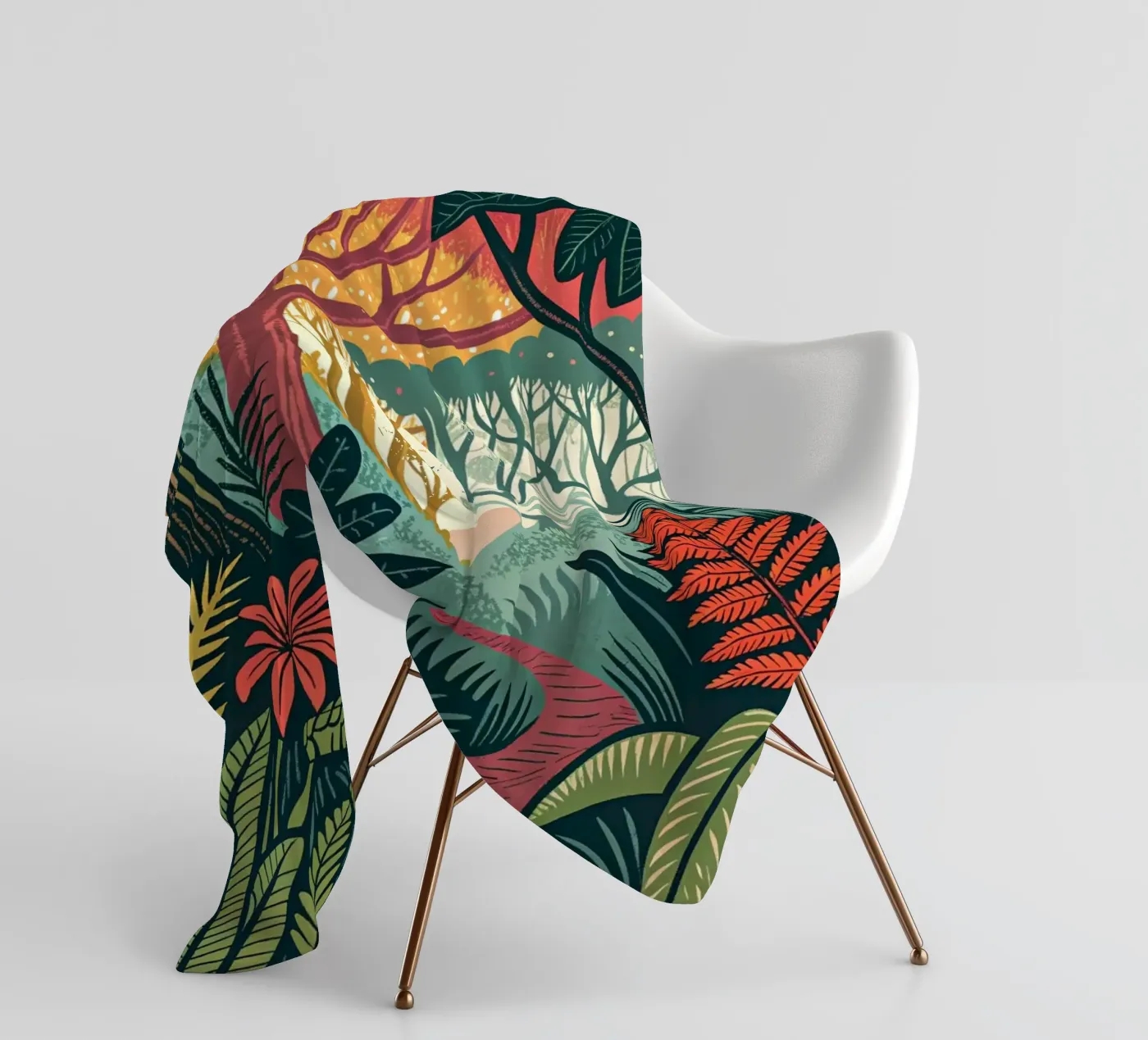 Verwunschener Waldpfad Fleecedecke von Artistic-shop