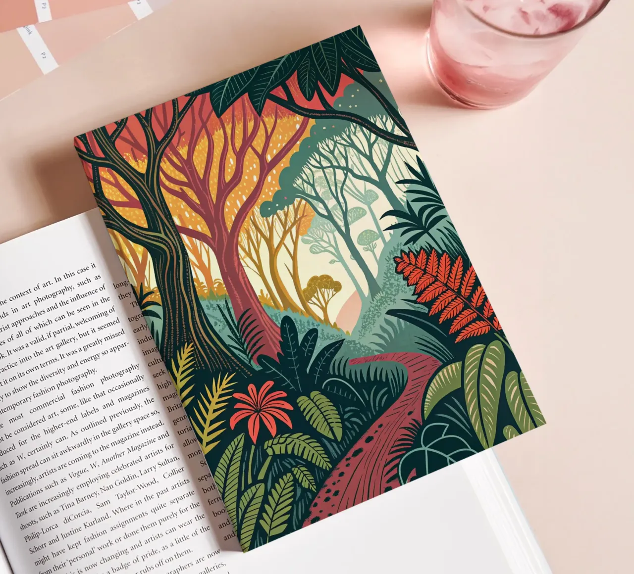 Verwunschener Waldpfad Notizbuch von Artistic-shop
