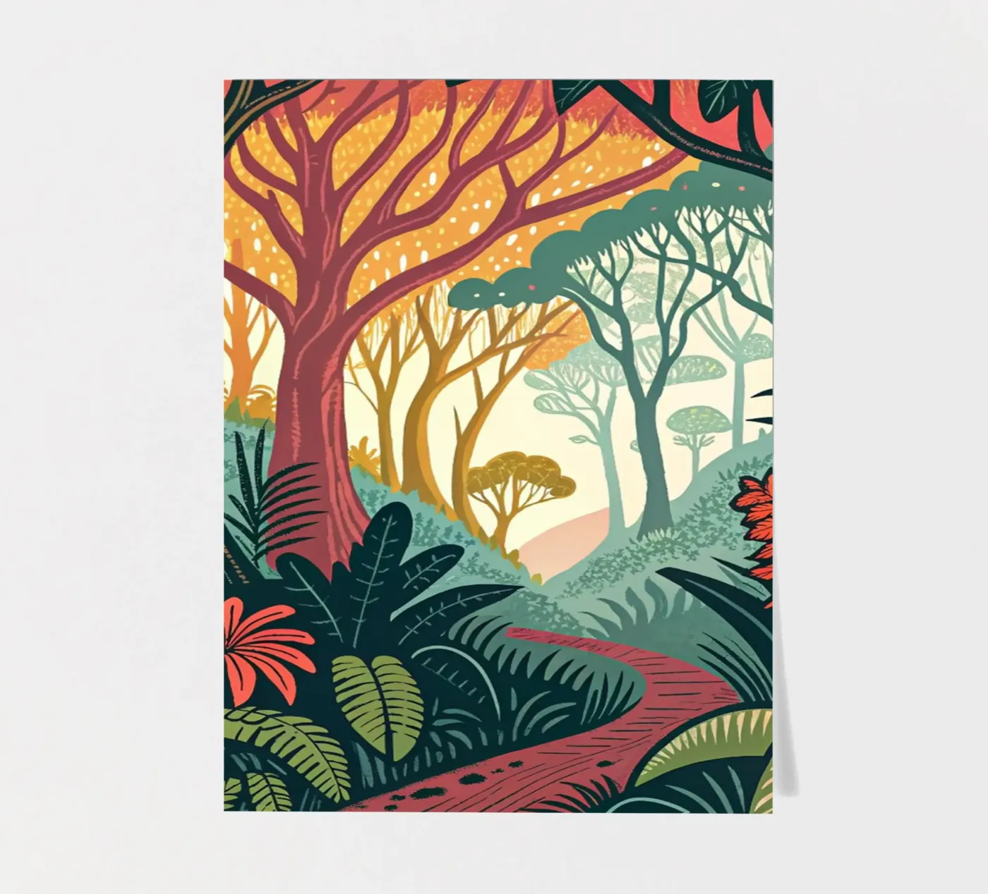 Enchanted Forest Path sticker sheet by Artistic-shop