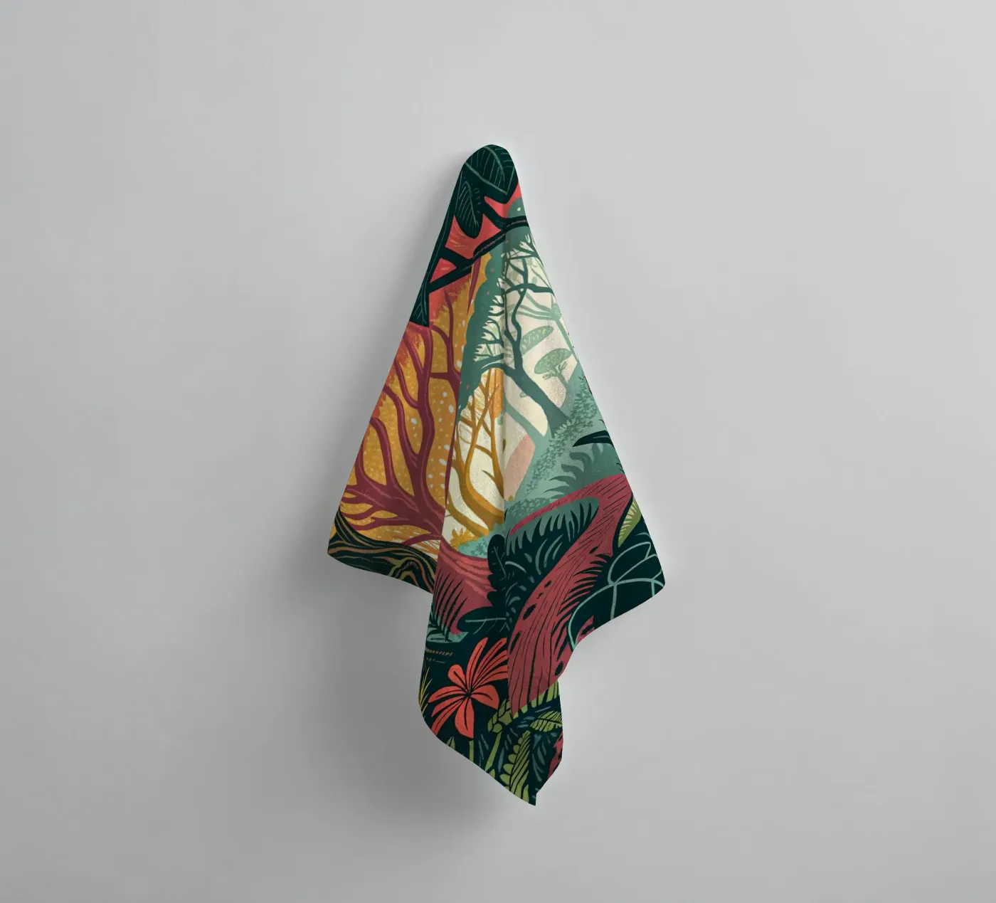 Betoverd bospad badhanddoek van Artistic-shop