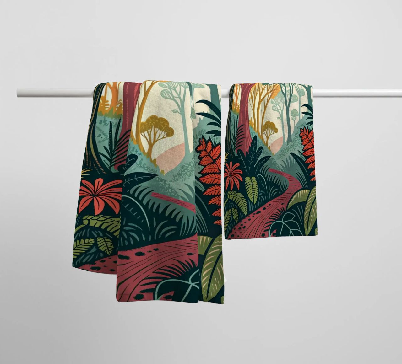 Enchanted Forest Path towel by Artistic-shop