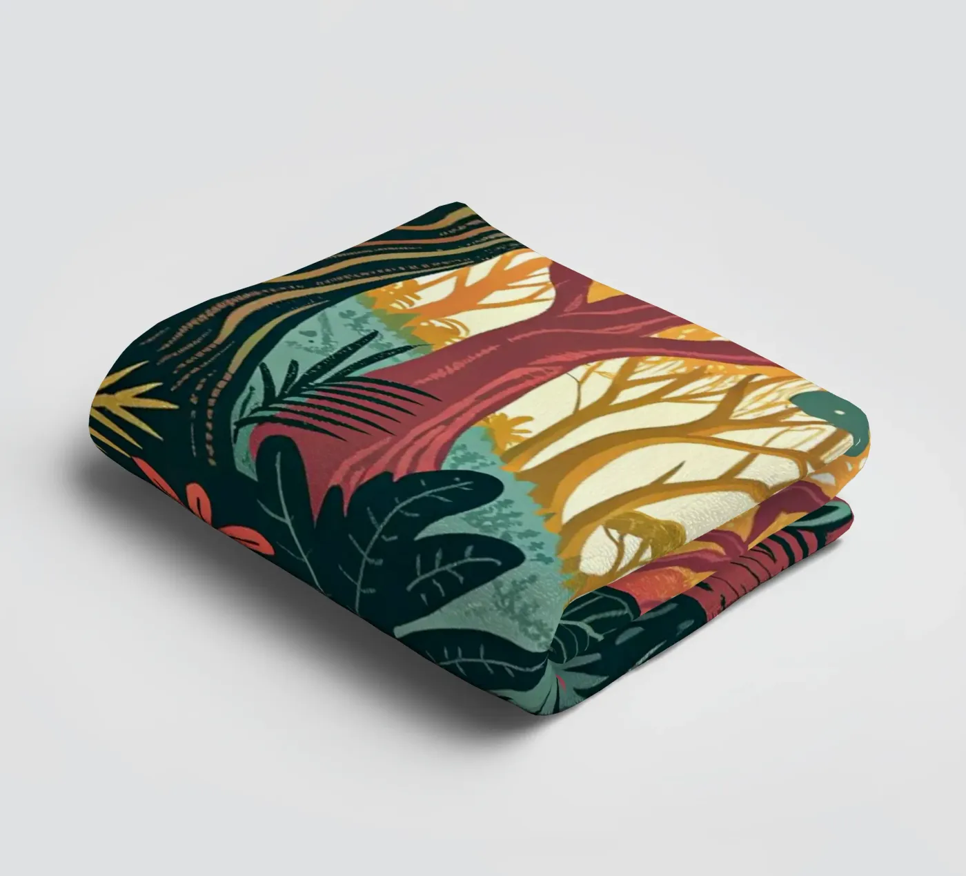 Betoverd bospad badhanddoek van Artistic-shop