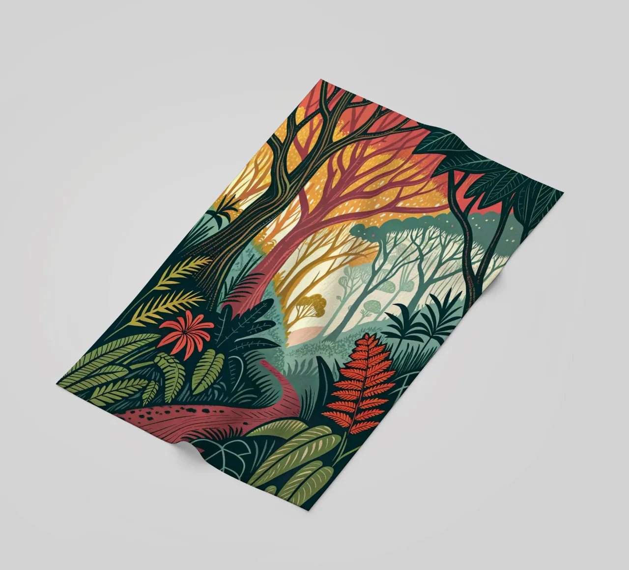 Enchanted Forest Path beach towel by Artistic-shop