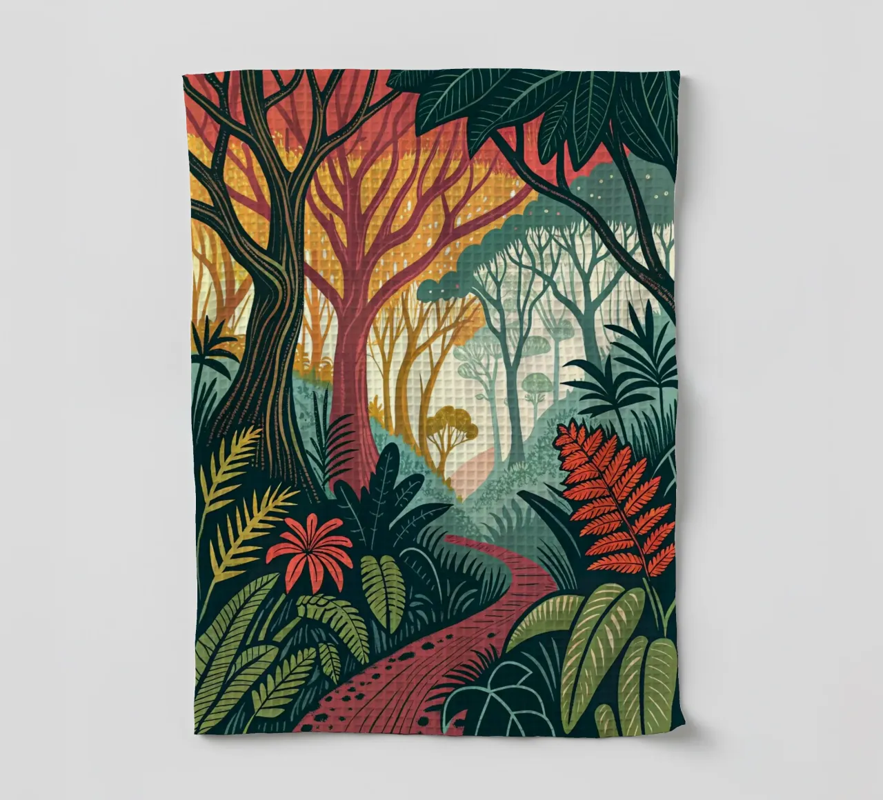 Enchanted Forest Path tea towel by Artistic-shop