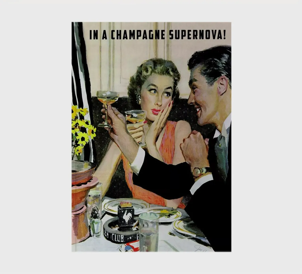 In A Champagne Supernova! notebook by Gallery Print and Art Limited