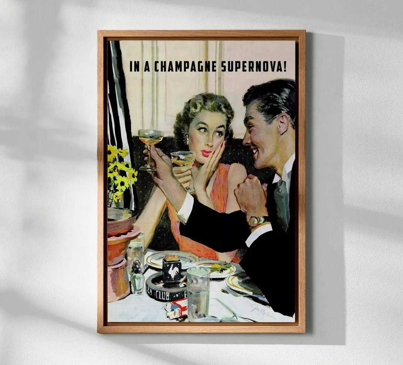 In A Champagne Supernova! canvas by Gallery Print and Art Limited