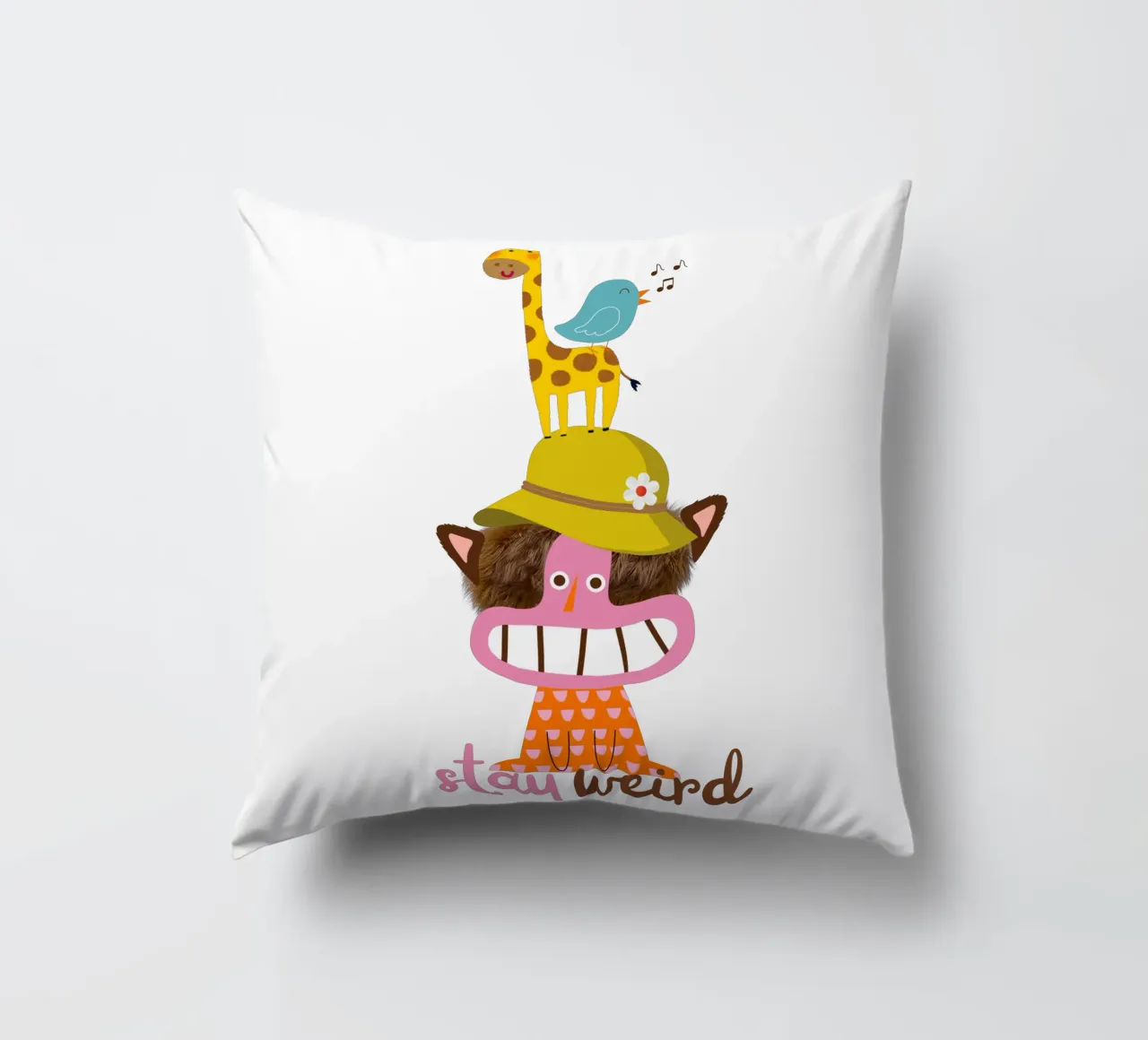 stay weird cuscino da fummelhummel