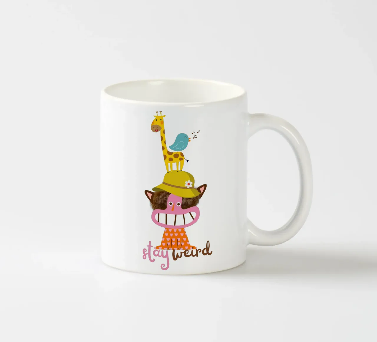 stay weird tazza in ceramica da fummelhummel