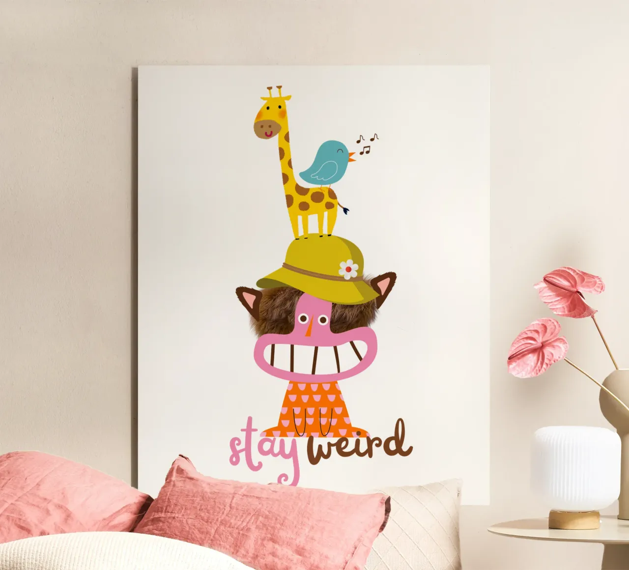 stay weird alluminio dibond da fummelhummel