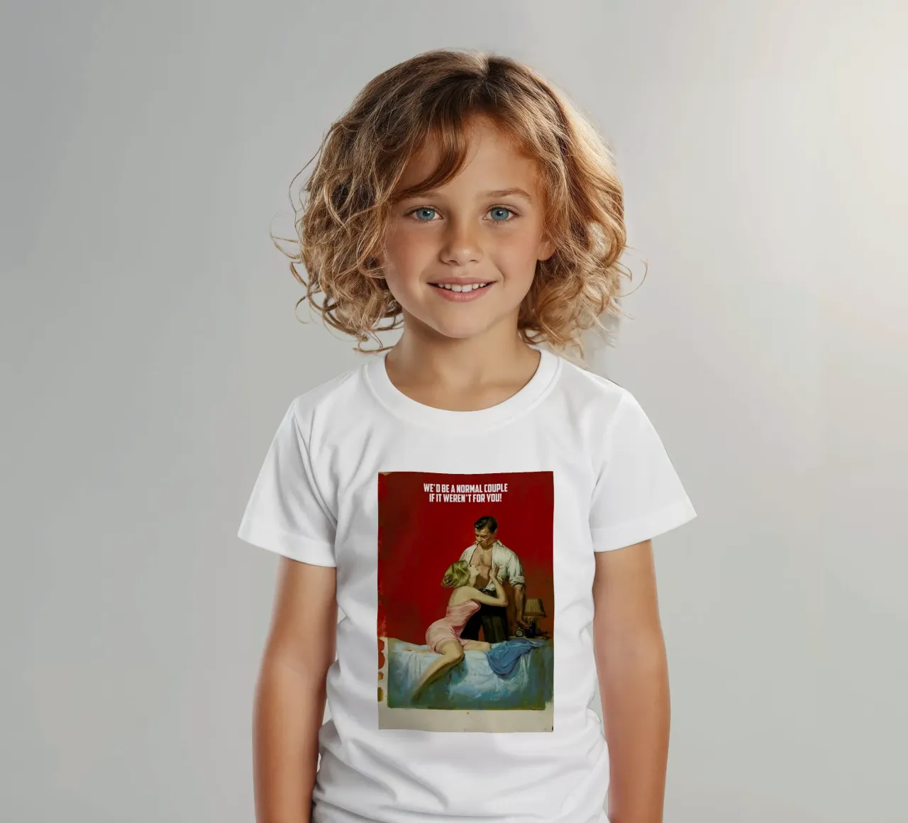 We'd Be A Normal Couple kids t-shirt by Gallery Print and Art Limited