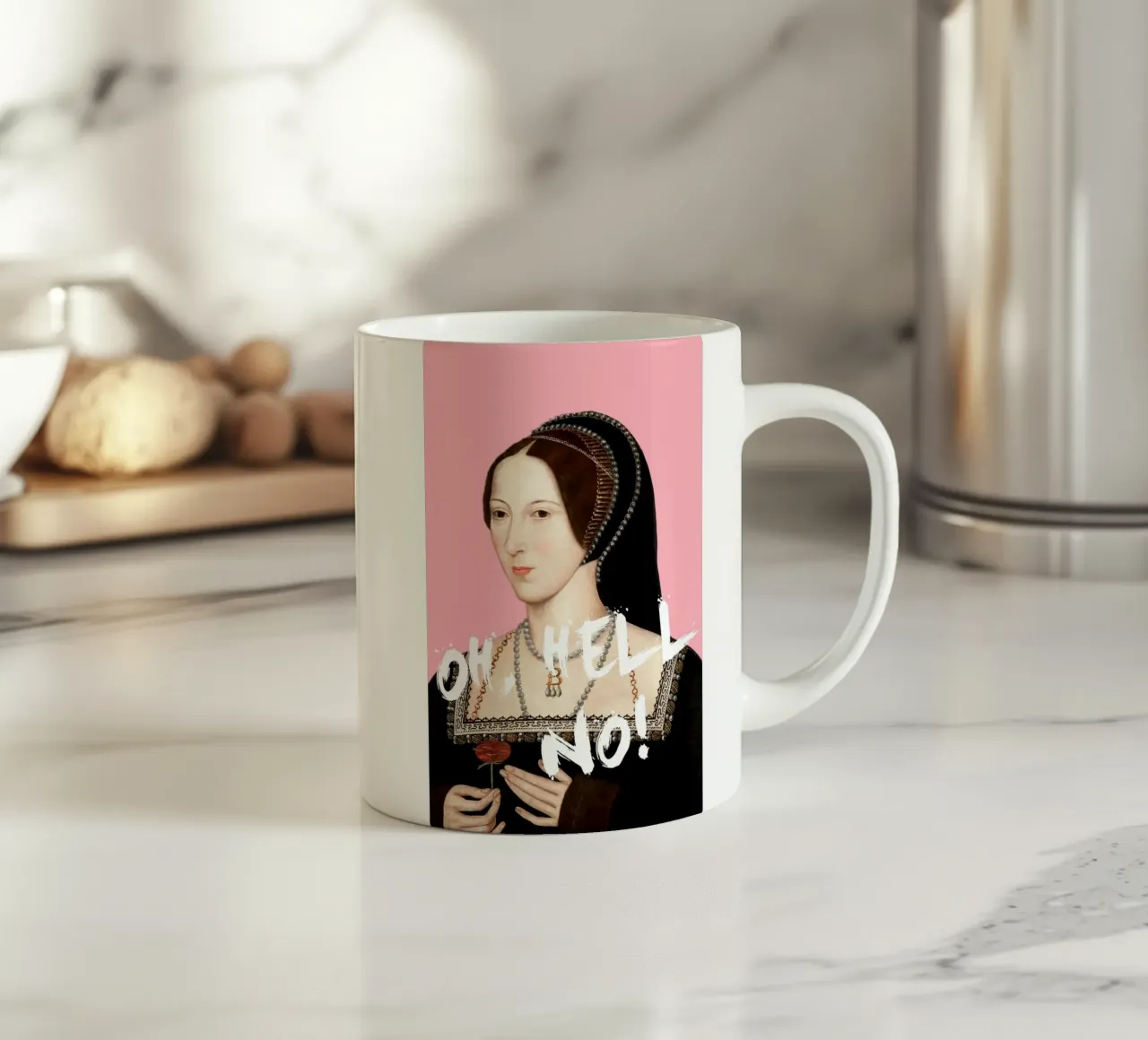 Anne Boleyn - Oh hell no tazza in ceramica da GraceDigitalArtCo