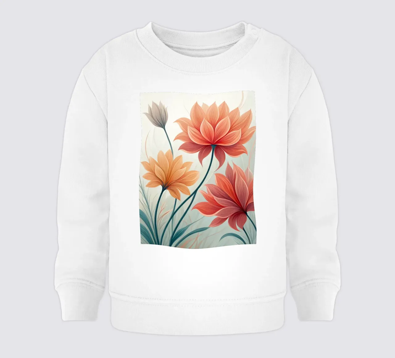 Fiore grazioso e floreale felpa neonato da Artistic-shop