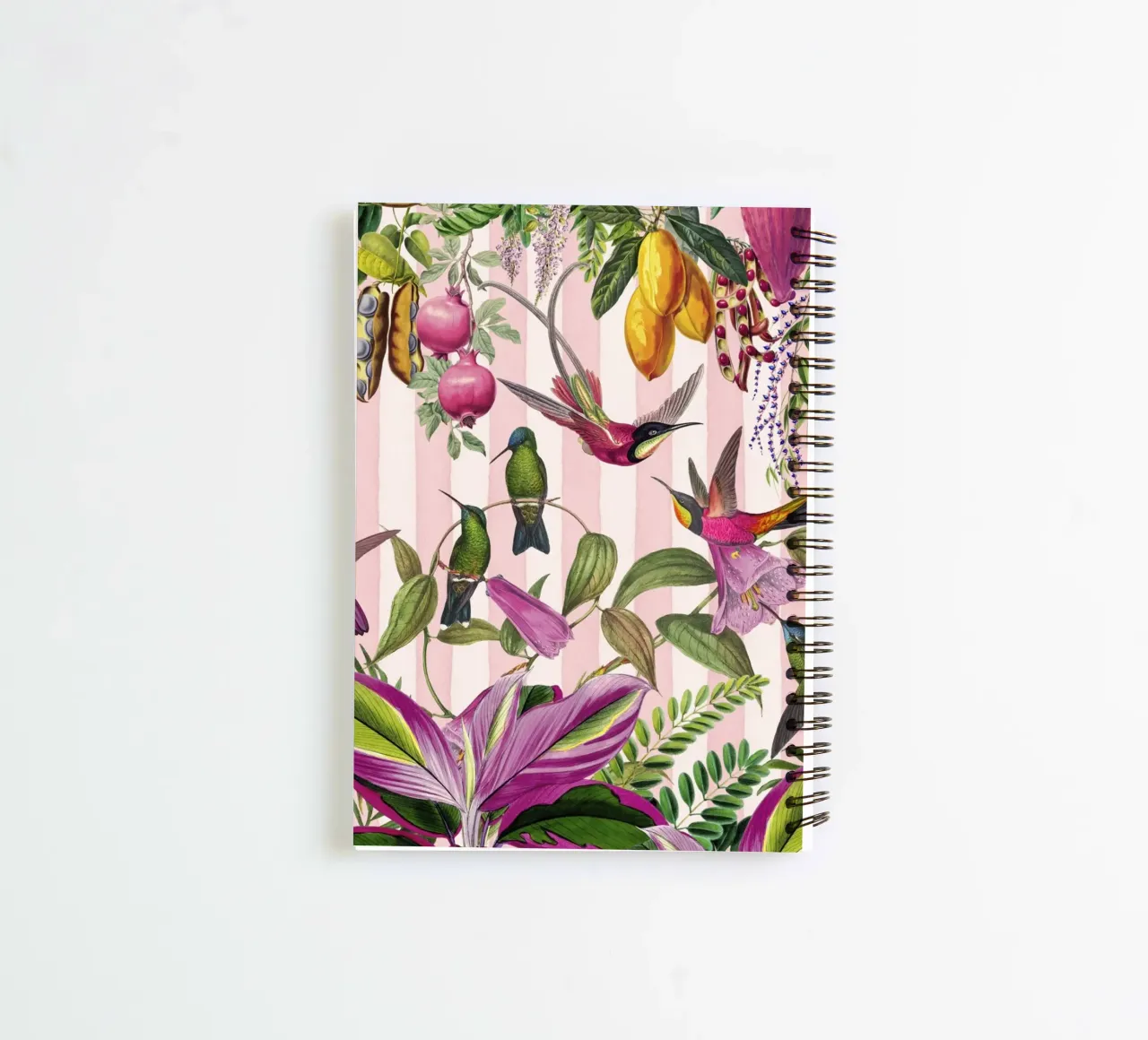 Hidden Exotic Hummingbird Paradise spiral notebook by Andrea Haase Vintage World