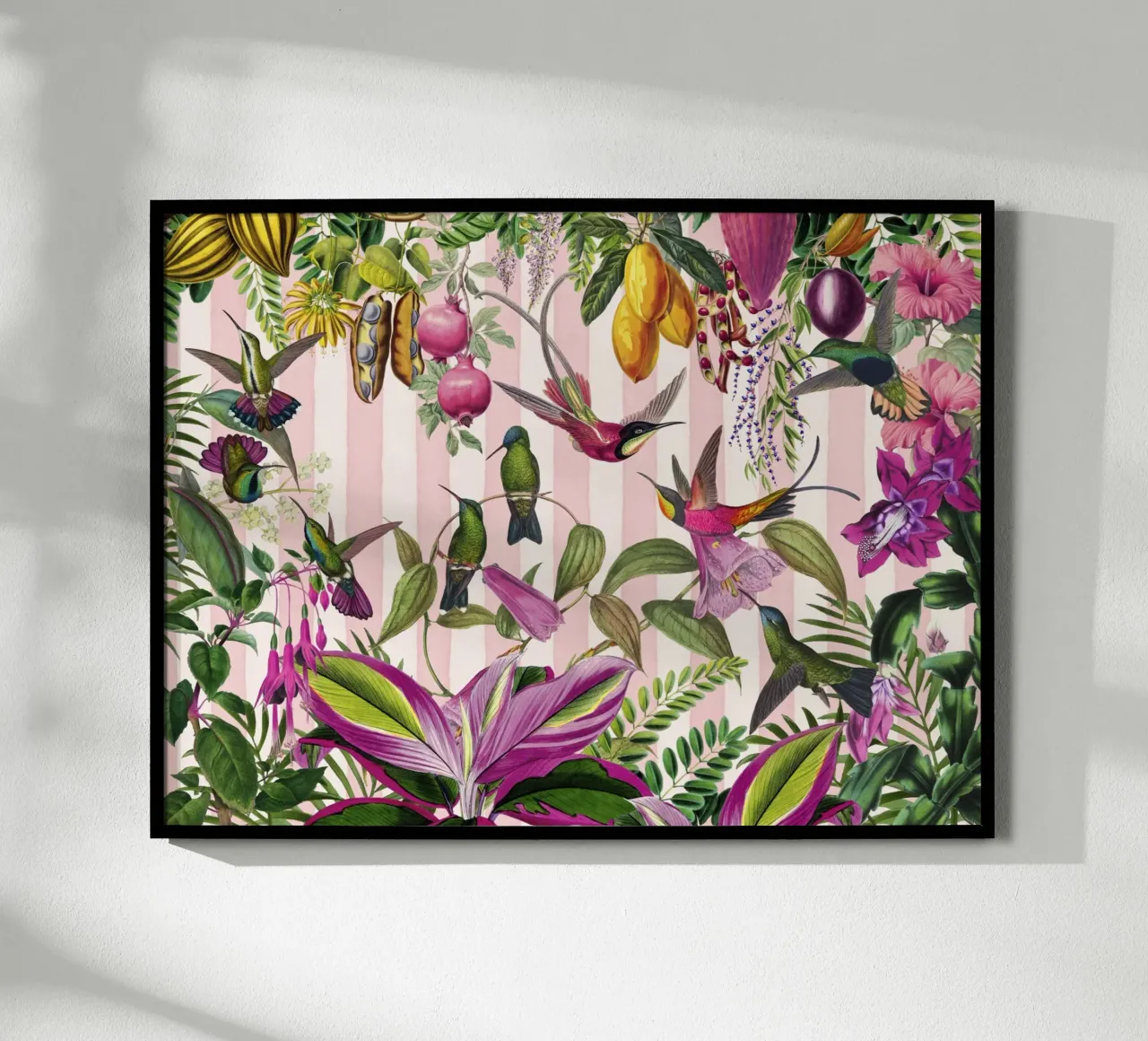 Paradiso esotico nascosto dei colibrì poster da Andrea Haase Vintage World