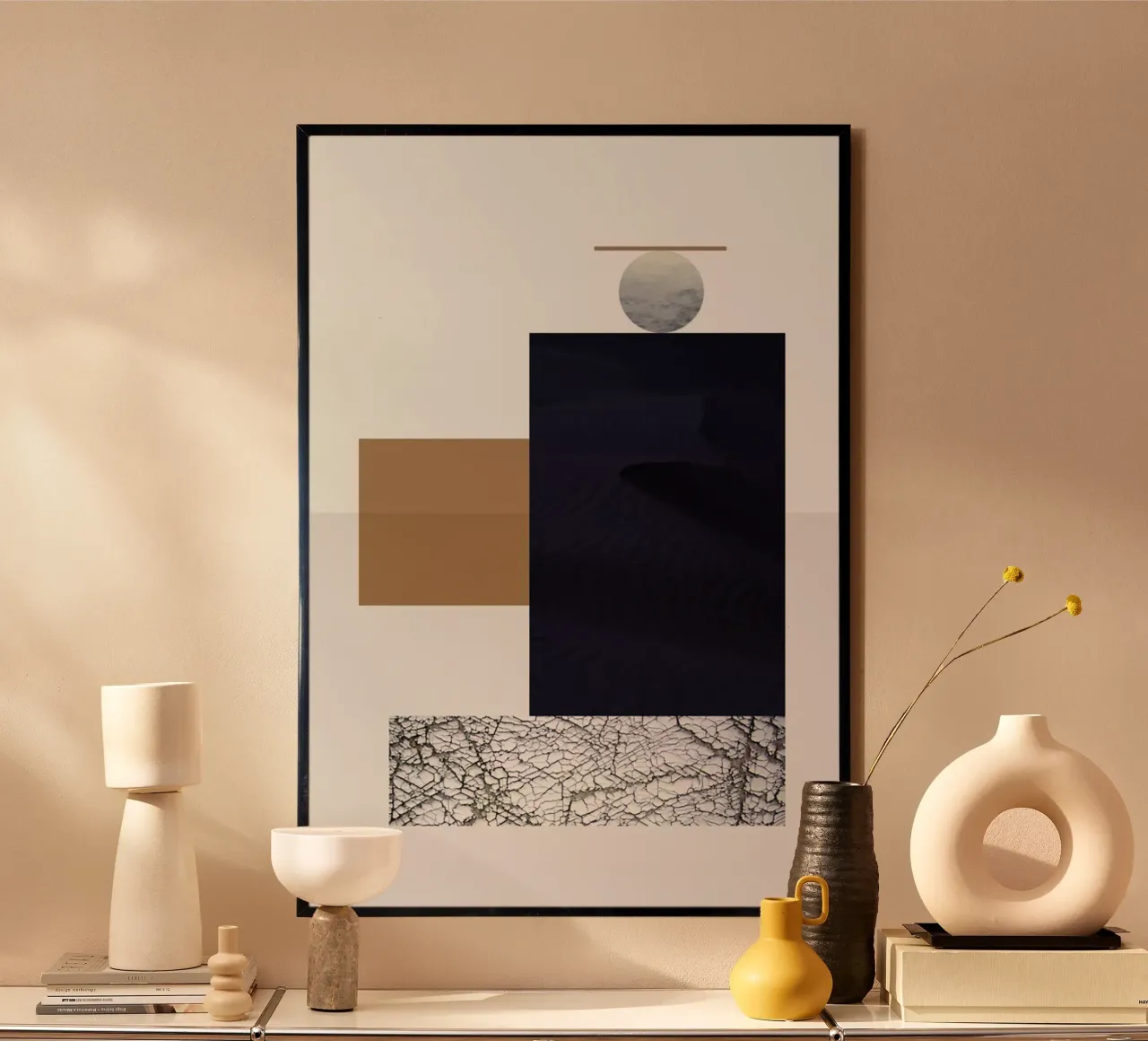 Iva 06 poster with aluminum frame by The Home Office Studio