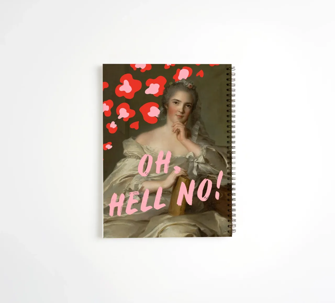 Woman Portrait with Text Ringbuch von GraceDigitalArtCo