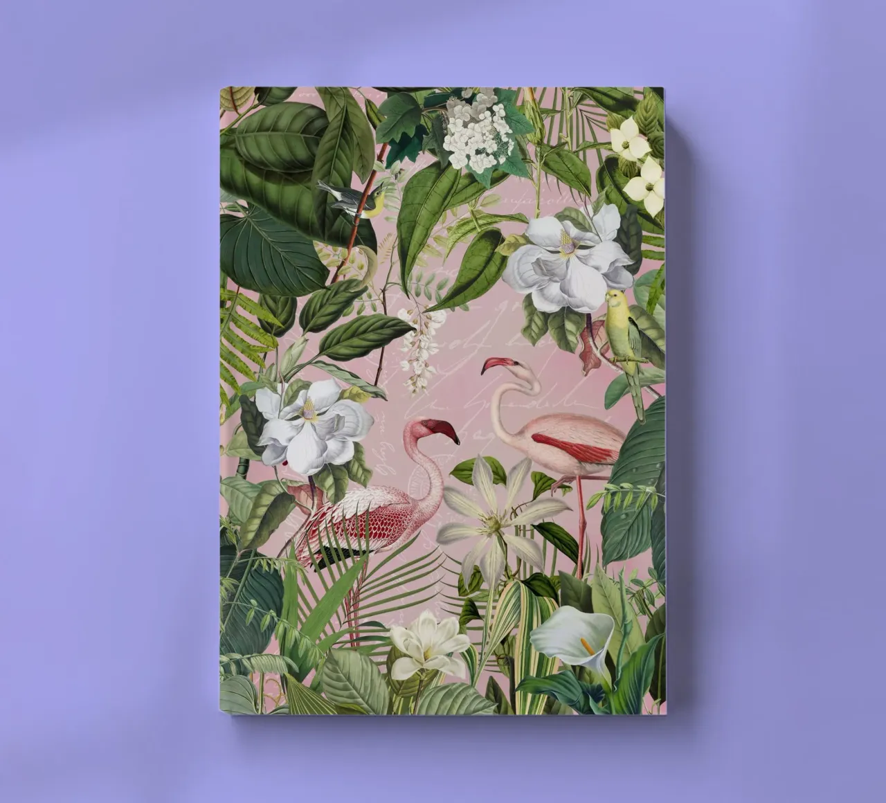 Flamingo Jungle Exotic Island notebook by Andrea Haase Vintage World