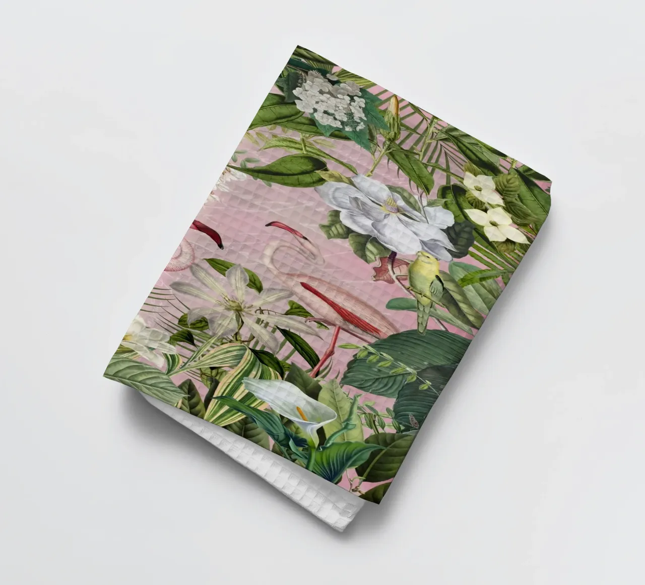 Flamingo-Dschungel Exotische Insel Geschirrtuch von Andrea Haase Vintage World