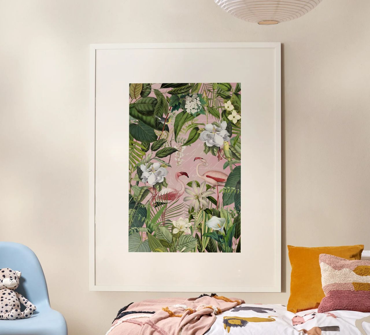 Flamingo Jungle Exotic Island poster de Andrea Haase Vintage World