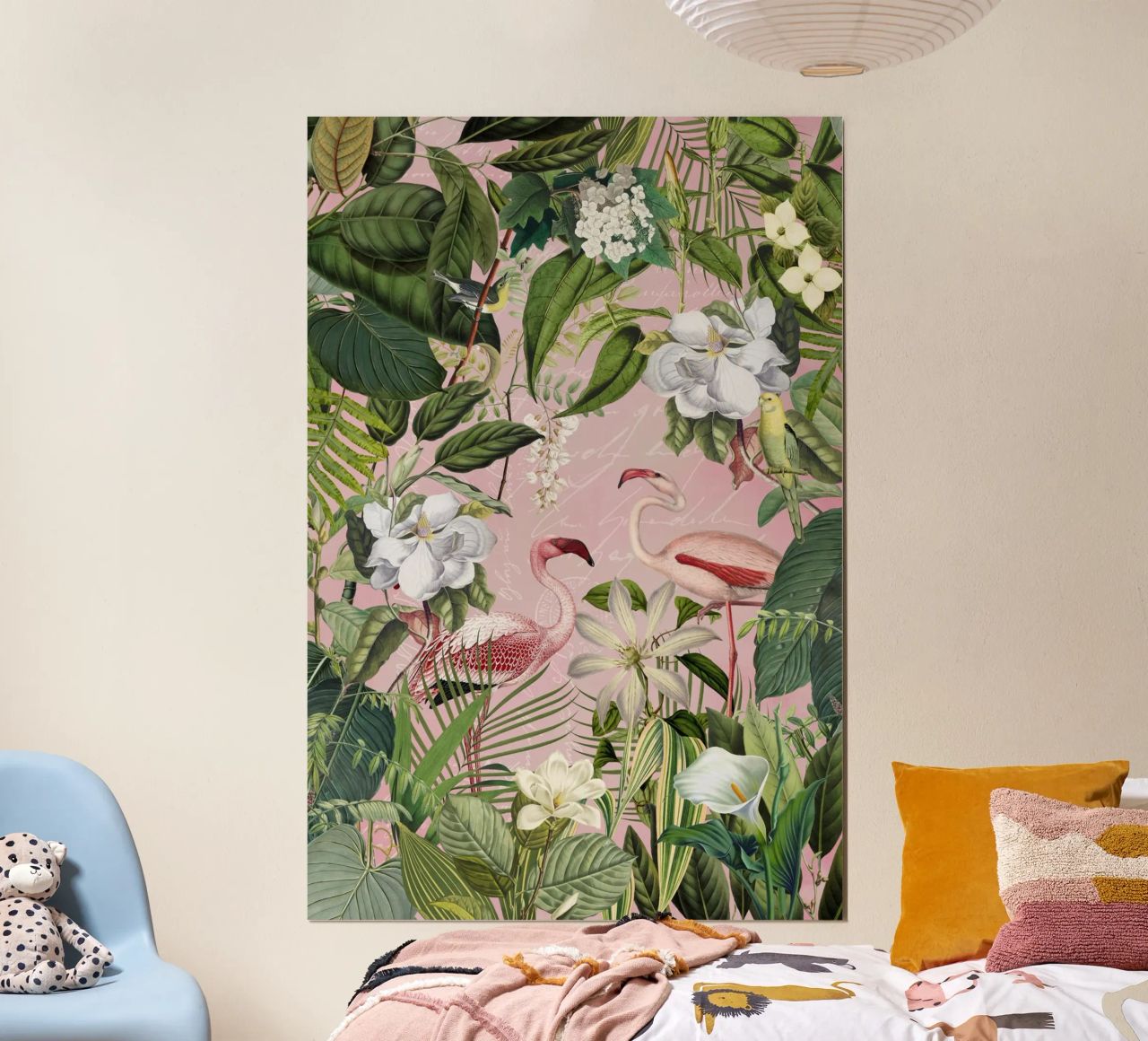 Flamingo Jungle Exotic Island poster de Andrea Haase Vintage World