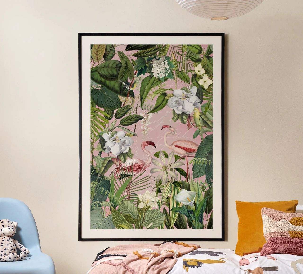 Flamingo Jungle Exotic Island poster de Andrea Haase Vintage World