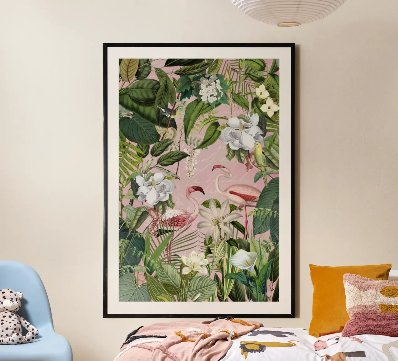 Giungla di fenicotteri Isola esotica poster da Andrea Haase Vintage World