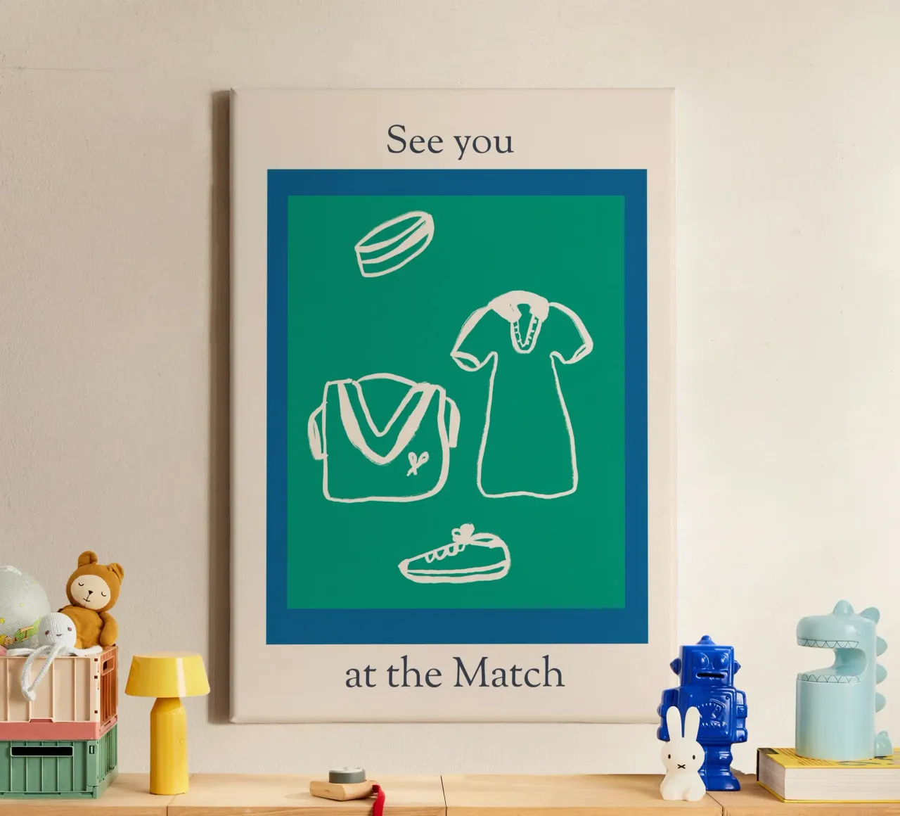 See You At The Match No 02 tela da treechild
