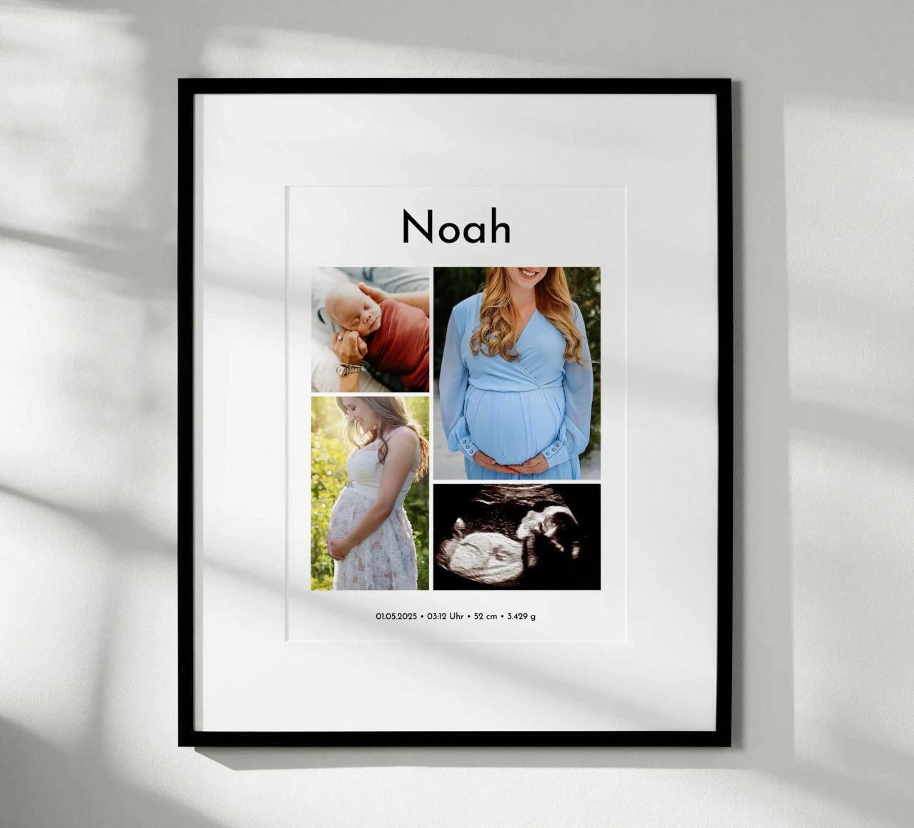 Fotocollage Geburt • Baby & Schwangerschaft 02 poster de Bildschön | Fotocollagen