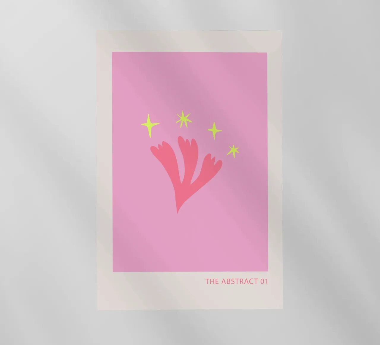 Abstract Pink and Yellow pellicola backlit da GraceDigitalArtCo