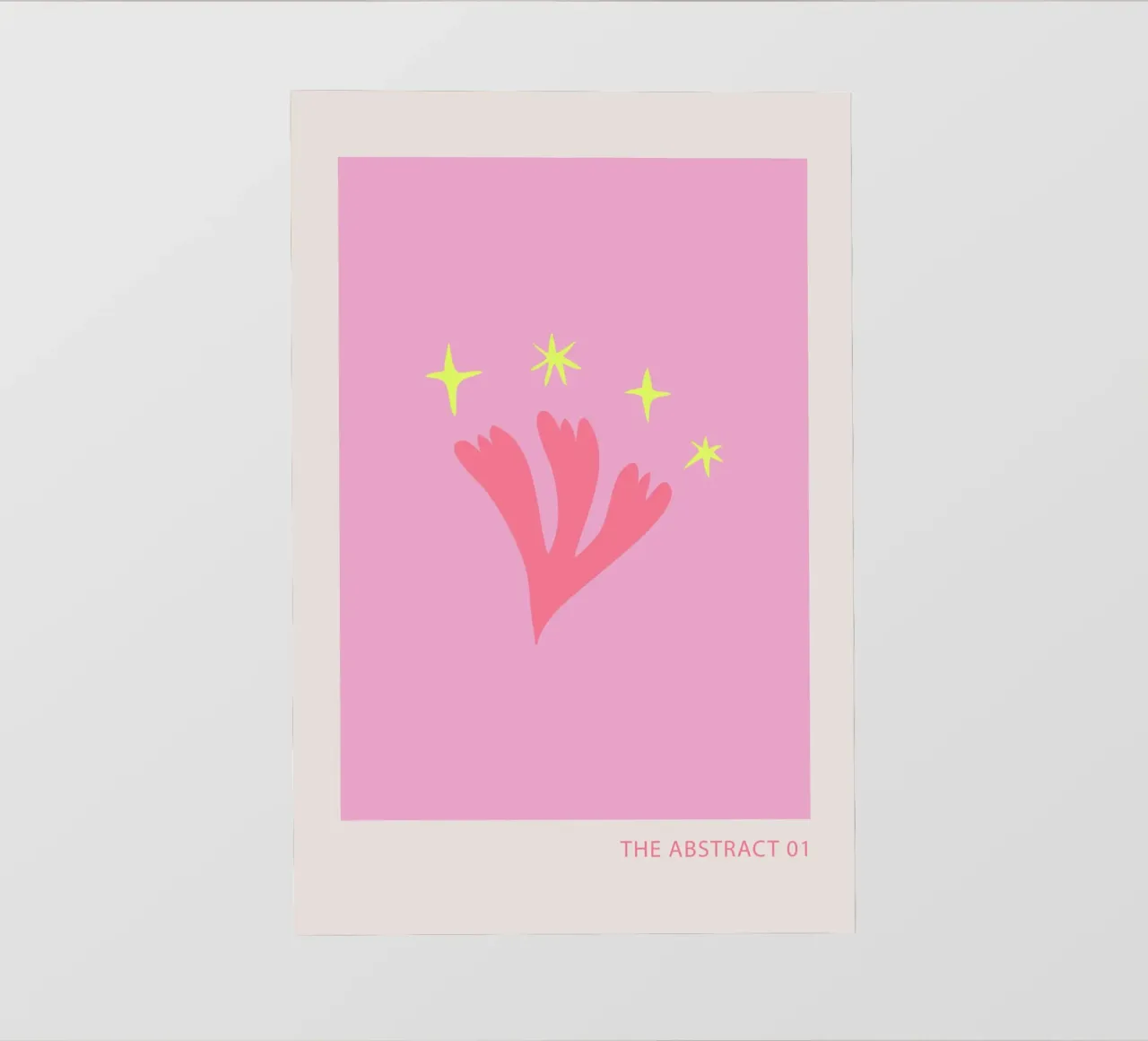 Abstract Pink and Yellow pellicola backlit da GraceDigitalArtCo