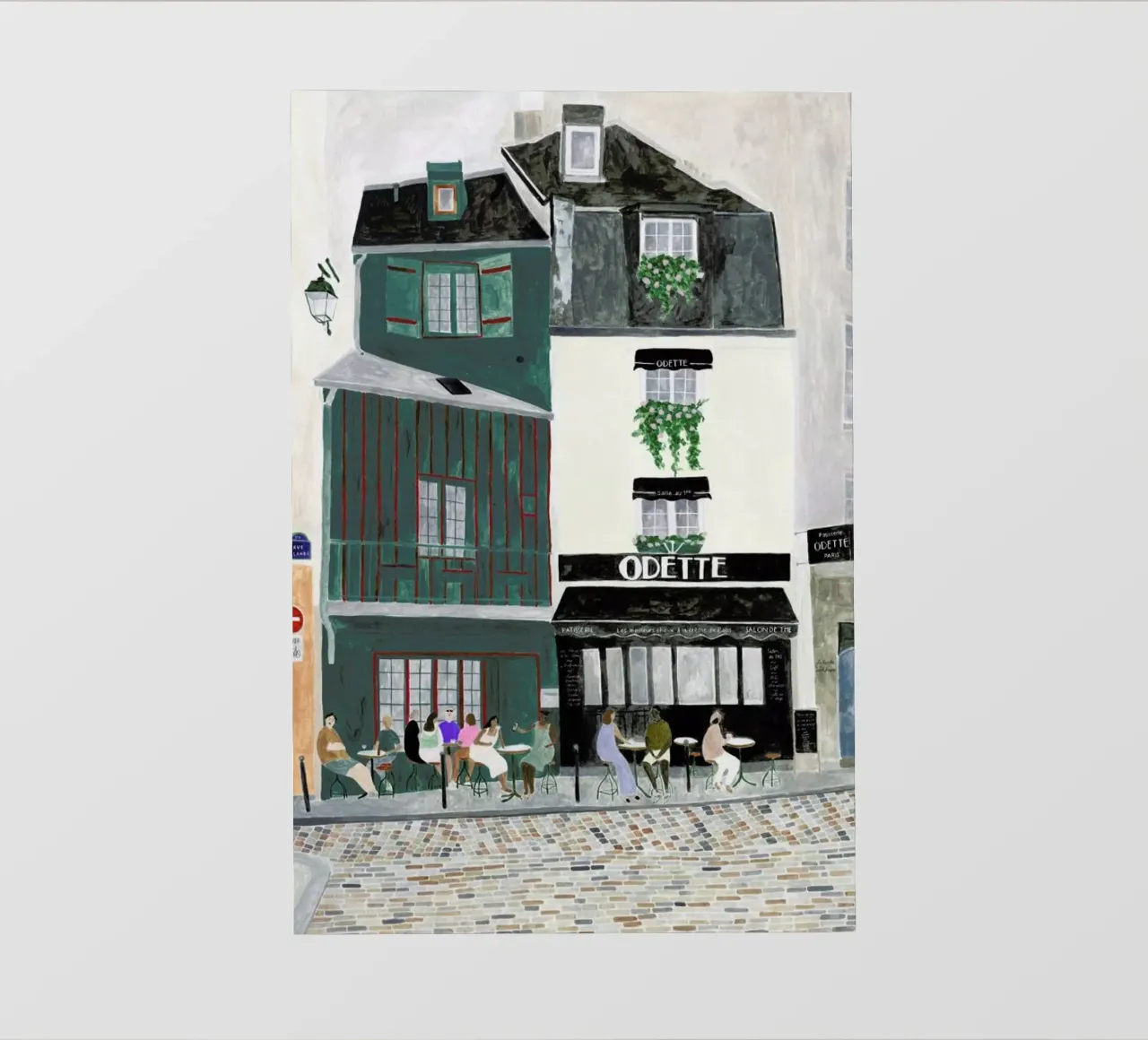 A Day In Paris telo in pvc da Isabelle Vandeplassche