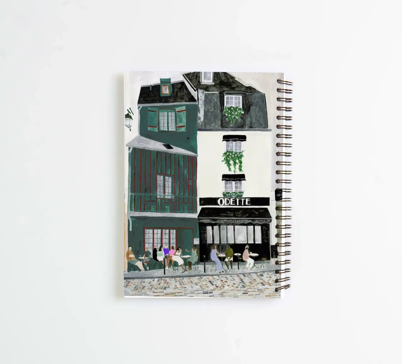 A Day In Paris spiral notebook by Isabelle Vandeplassche