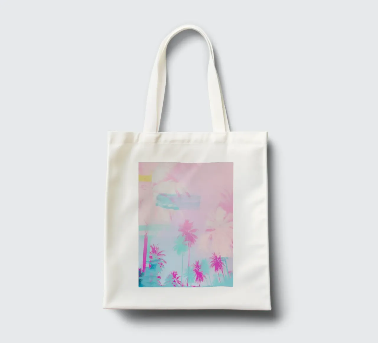 Pink Palm Tree Art borsa in juta da GraceDigitalArtCo
