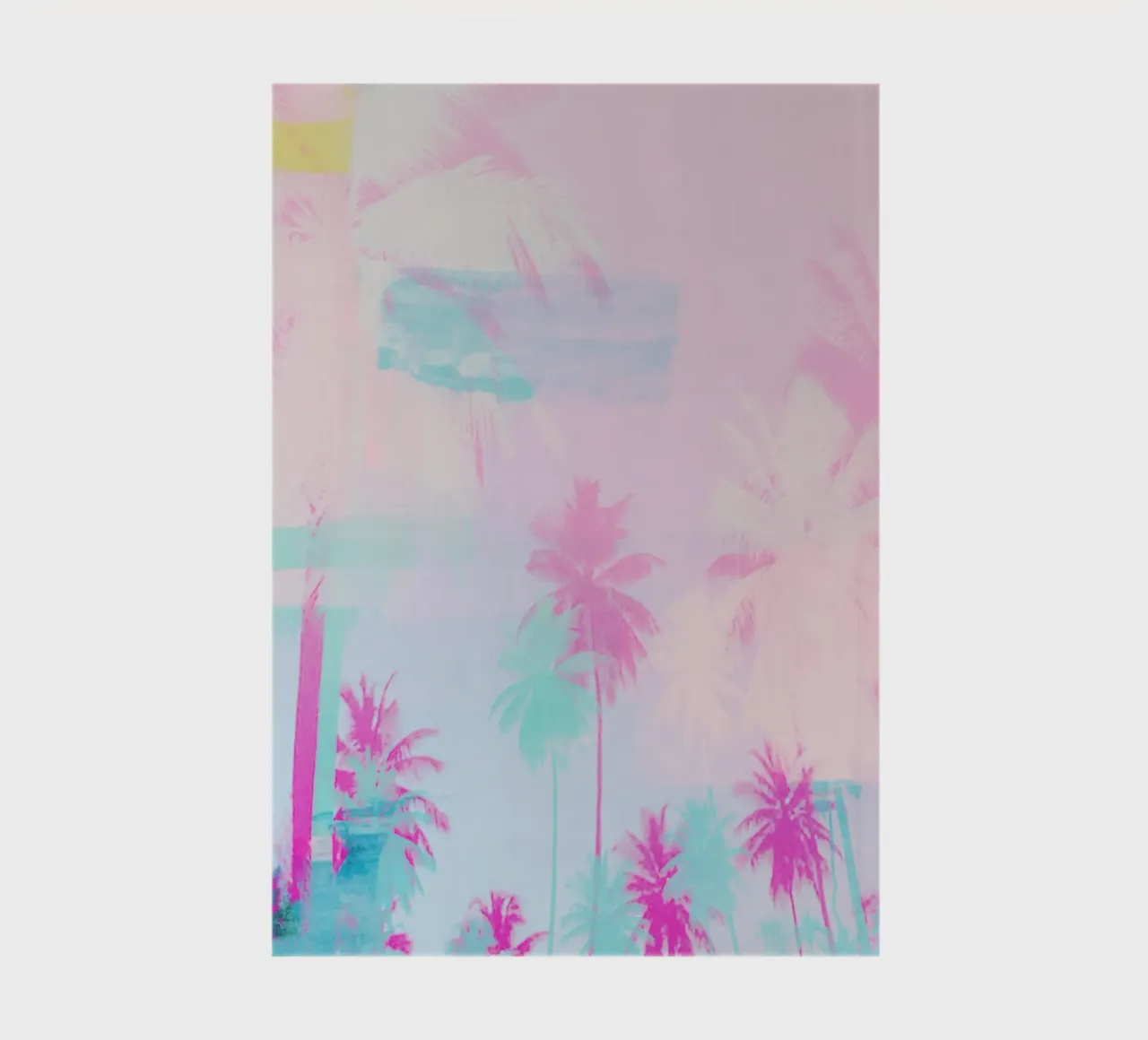 Pink Palm Tree Art carnet de notes de GraceDigitalArtCo