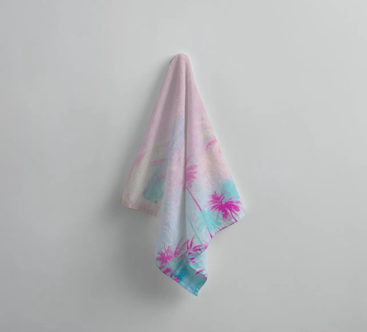 Pink Palm Tree Art asciugamano da bagno da GraceDigitalArtCo