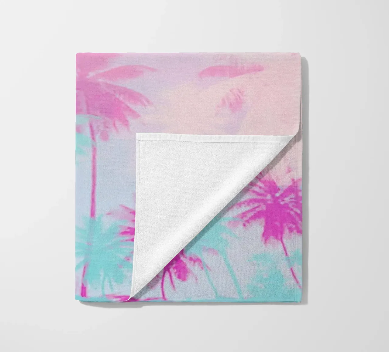 Pink Palm Tree Art telo mare da GraceDigitalArtCo