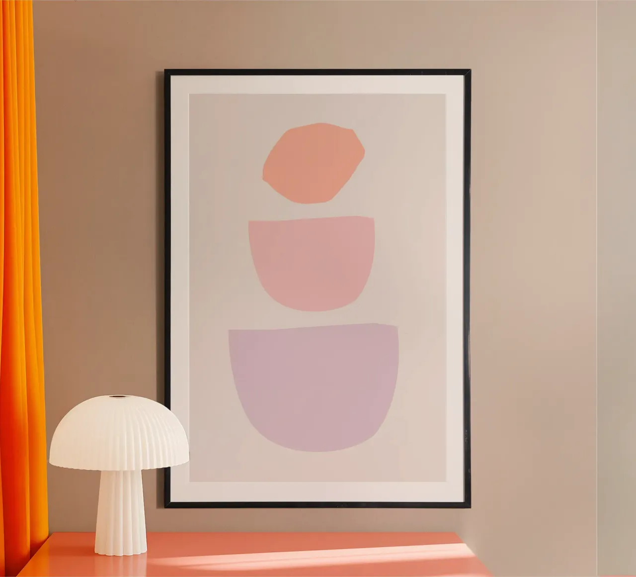 Pastel Abstract Shapes carta hahnemühle da GraceDigitalArtCo