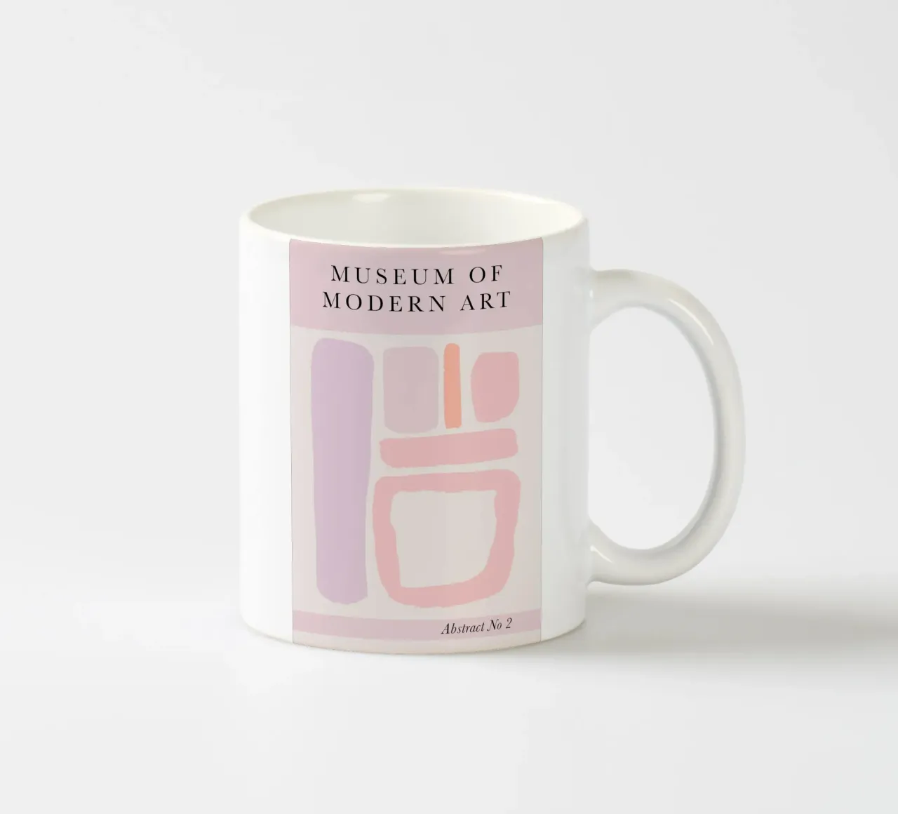 Abstract Modern Art Print - Nordic Pastels tazza in ceramica da GraceDigitalArtCo