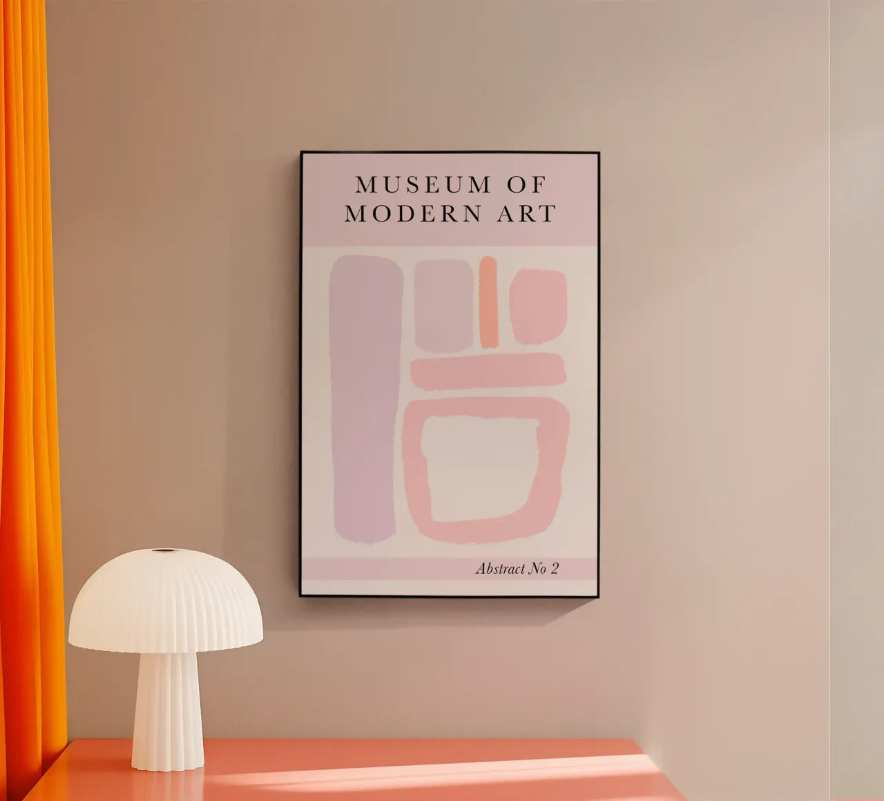 Abstract Modern Art Print - Nordic Pastels plexiglass da GraceDigitalArtCo