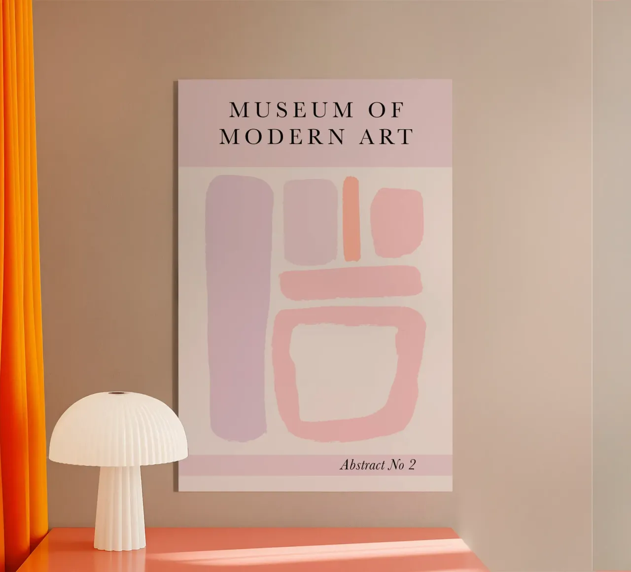 Abstract Modern Art Print - Nordic Pastels plexiglass da GraceDigitalArtCo
