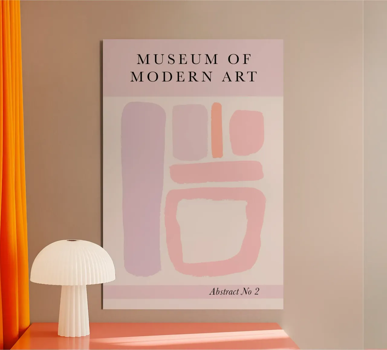 Abstract Modern Art Print - Nordic Pastels alluminio dibond da GraceDigitalArtCo