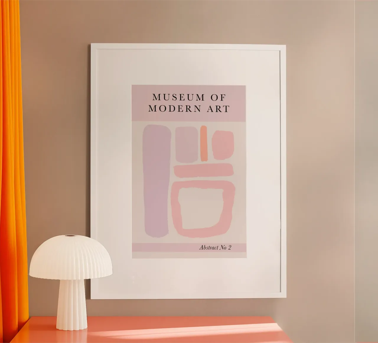 Abstract Modern Art Print - Nordic Pastels poster con telaio in alluminio da GraceDigitalArtCo
