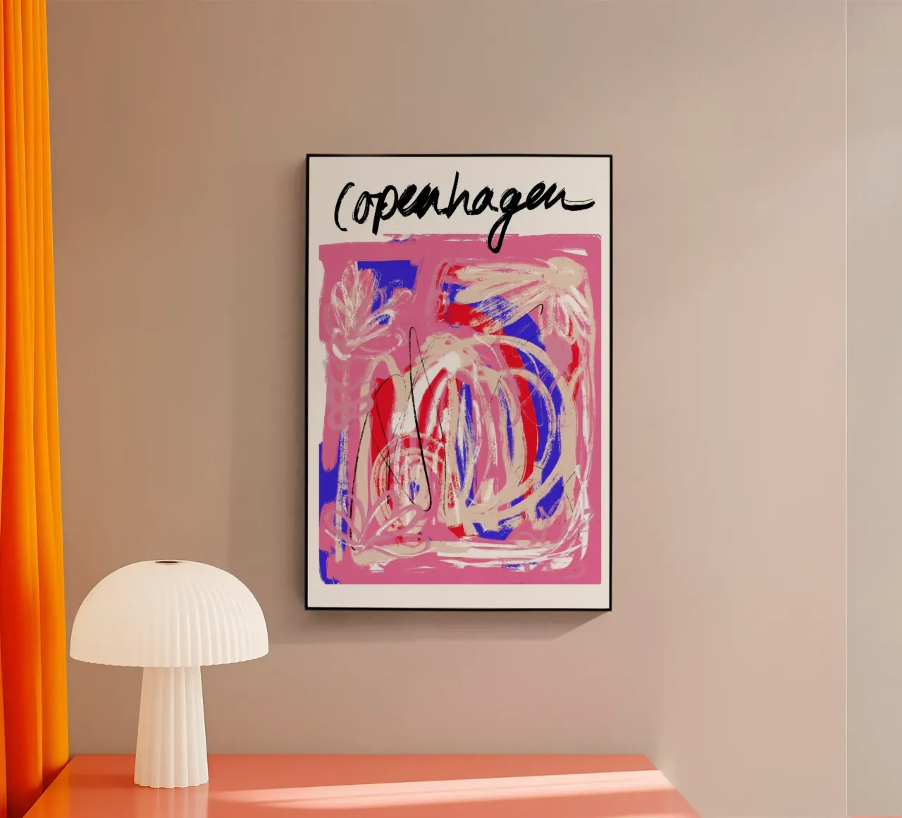 Copenhagen Abstract plexiglass da GraceDigitalArtCo