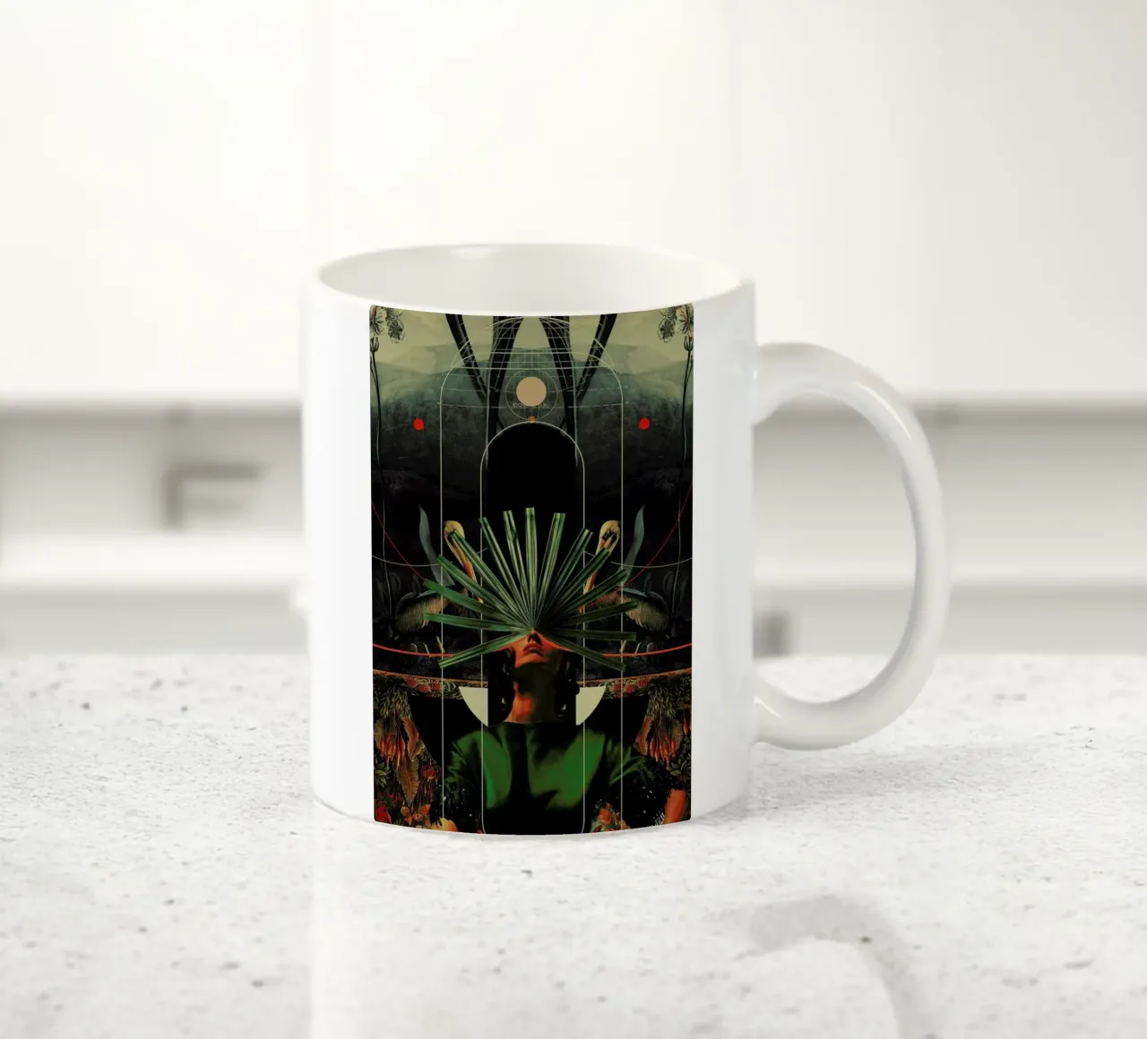 She Saw The Equator tazza in ceramica da Frank Moth