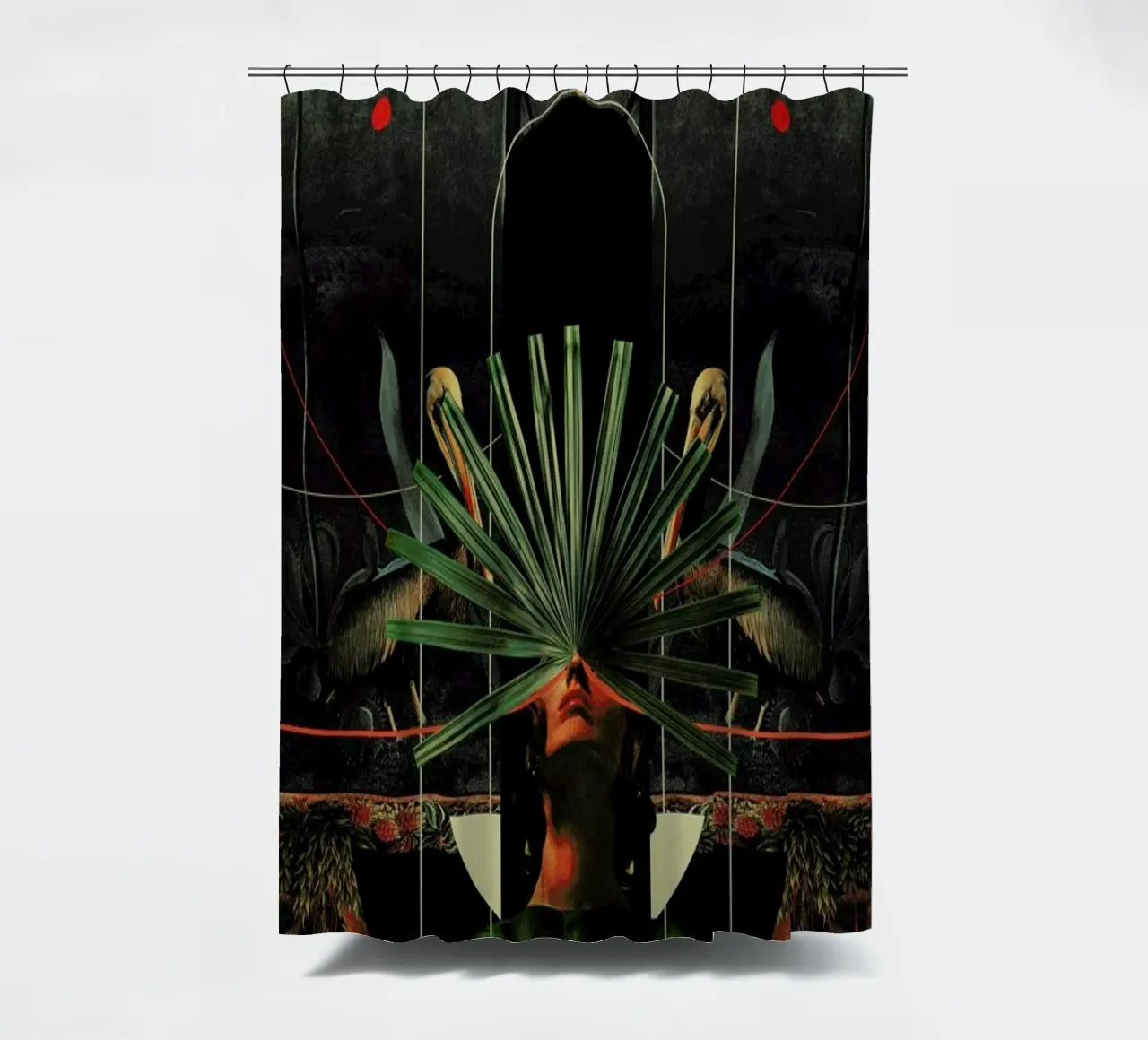 She Saw The Equator shower curtain by Frank Moth